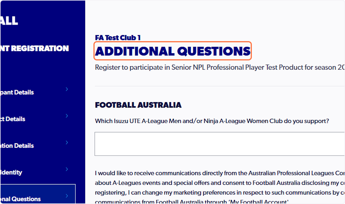 Review all ADDITIONAL QUESTIONS