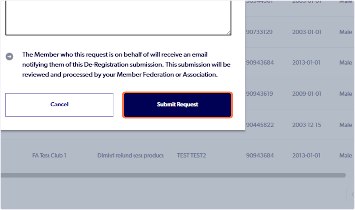 Click on Submit Request