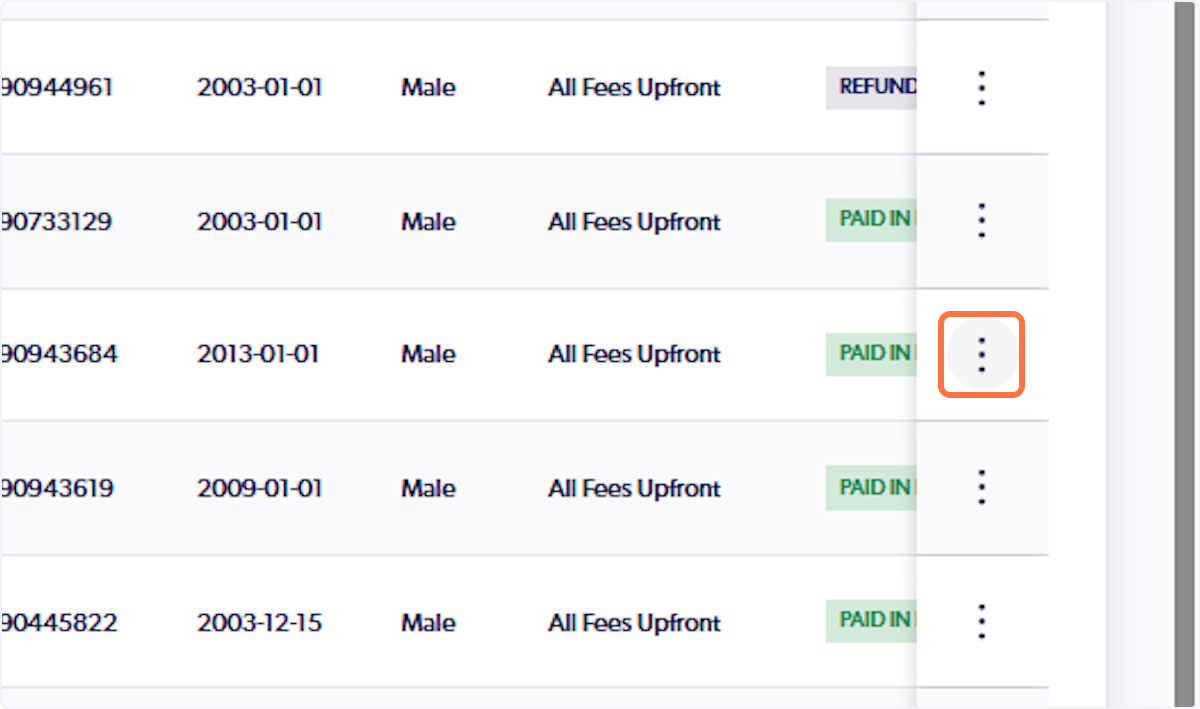 Click on the 3 vertical dots