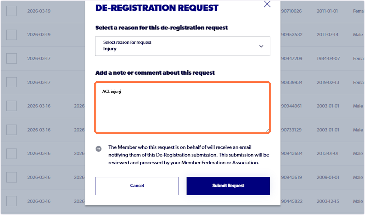 Add any additional information to support the parent body in making a decision
