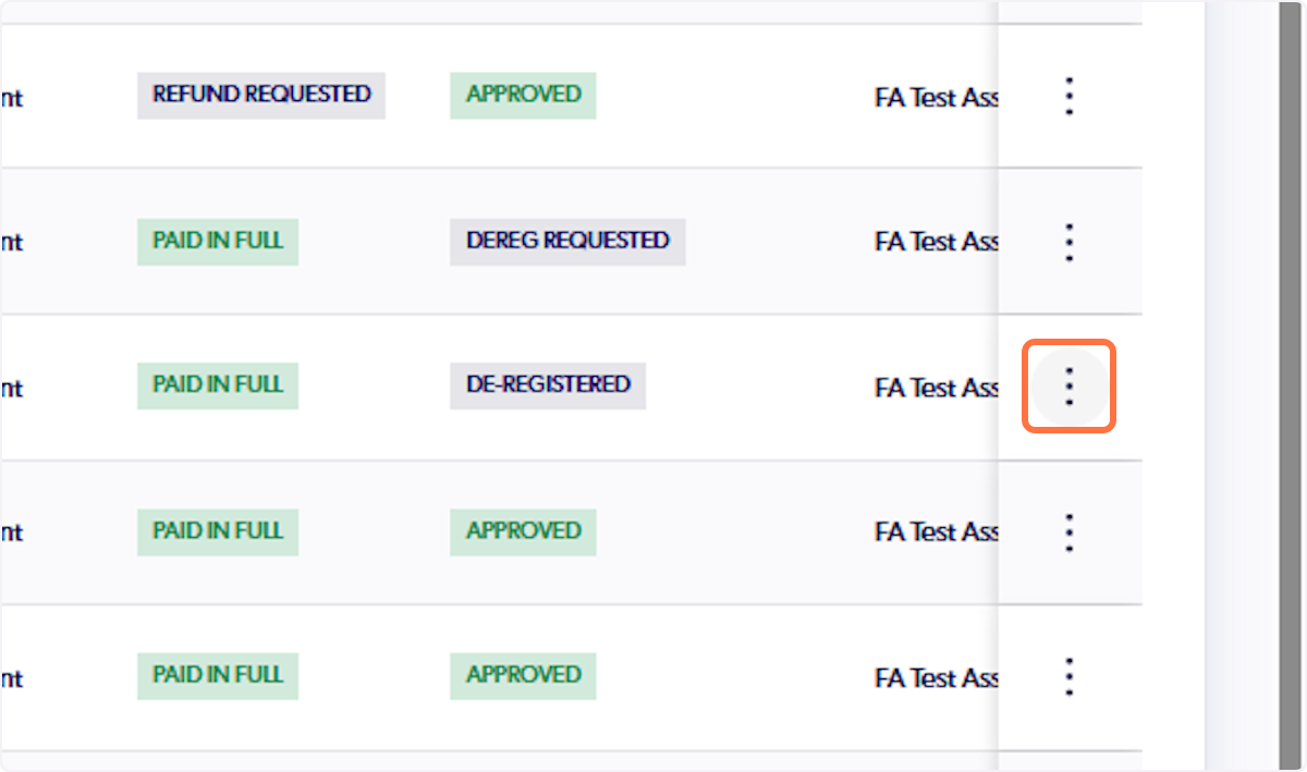 Click on the 3 vertical dots on the participant's row
