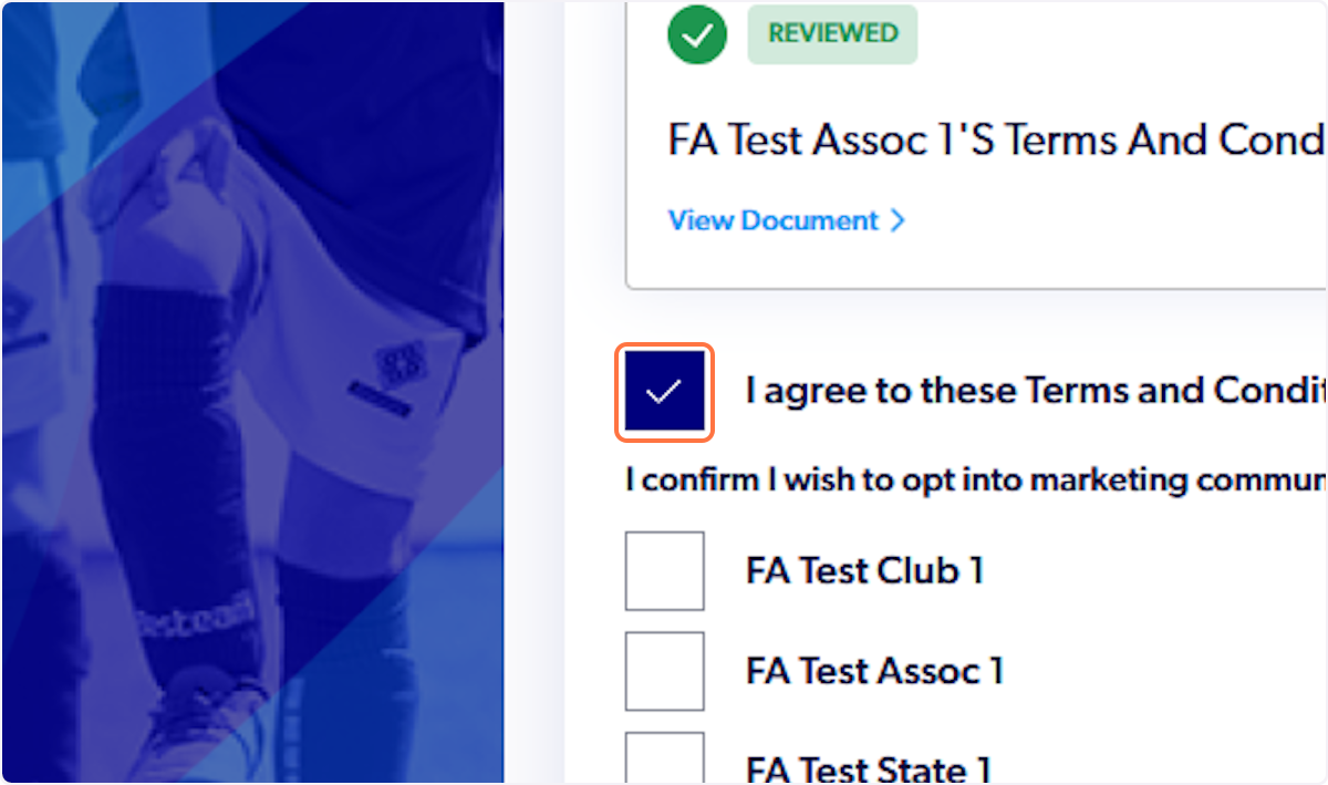 Check I agree to these Terms and Conditions