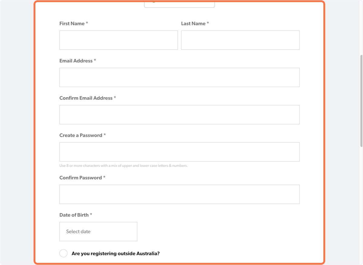 Enter your details.