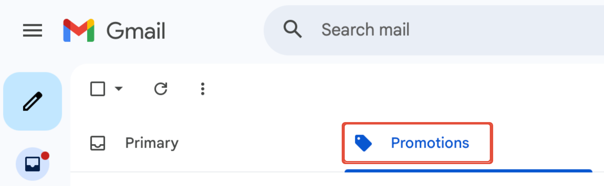 Promotions Tab on Gmail