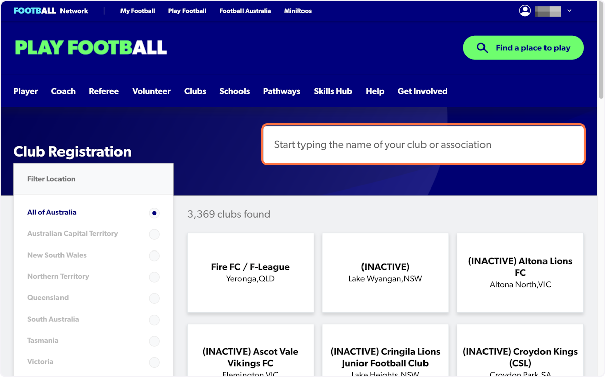 Type in text field