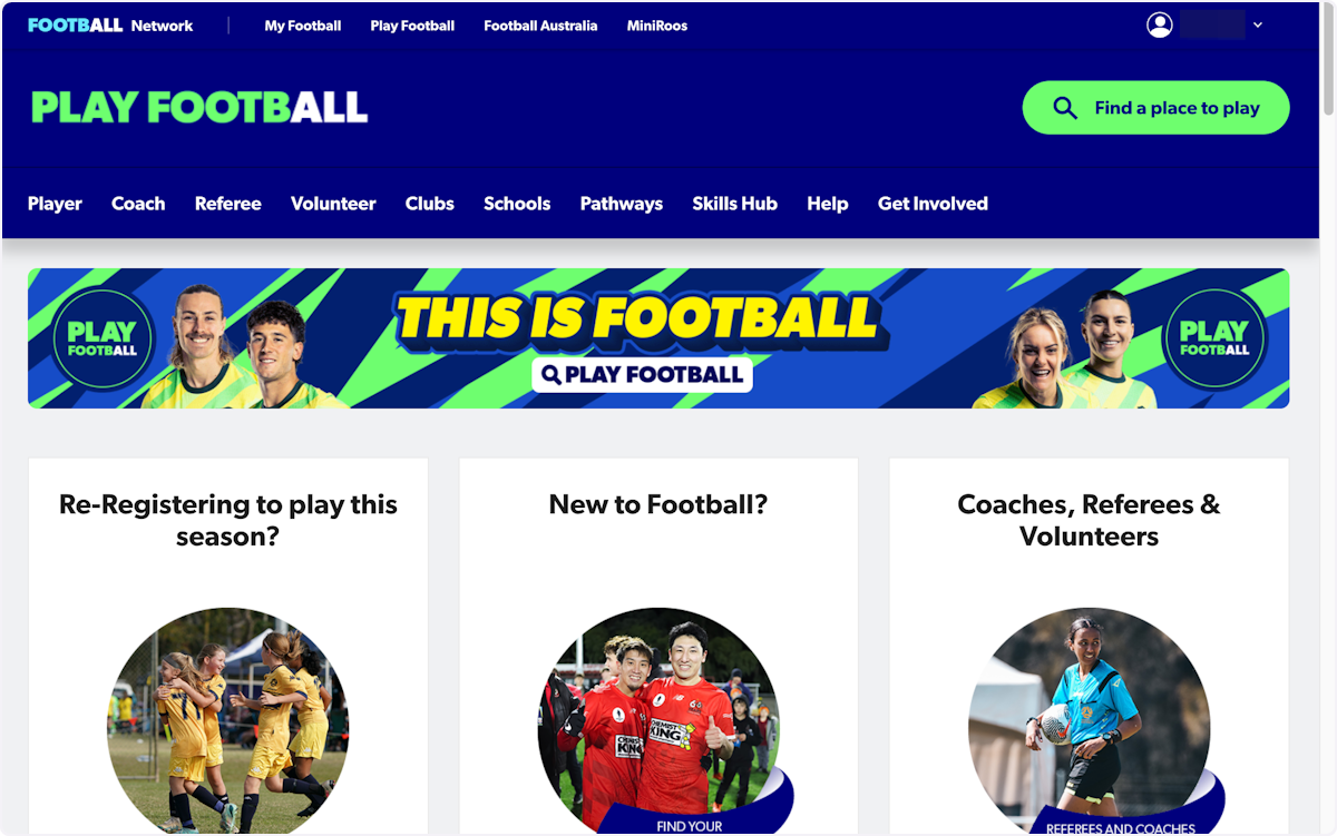 Click on Re-Registering to play this season?…
