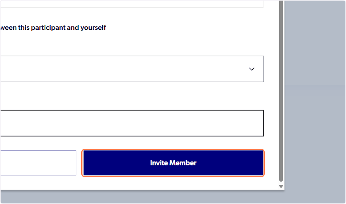 Click on Invite Member