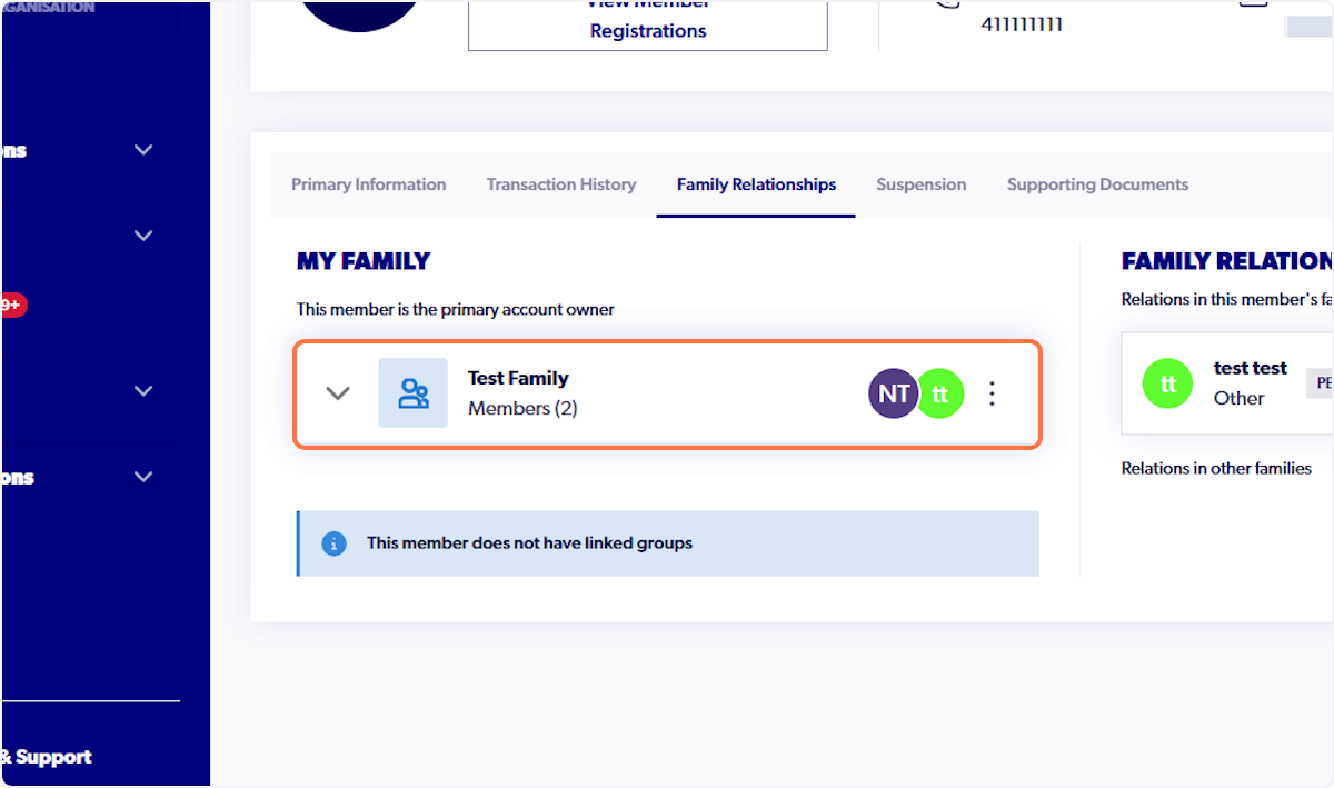 Participant will be listed as pending