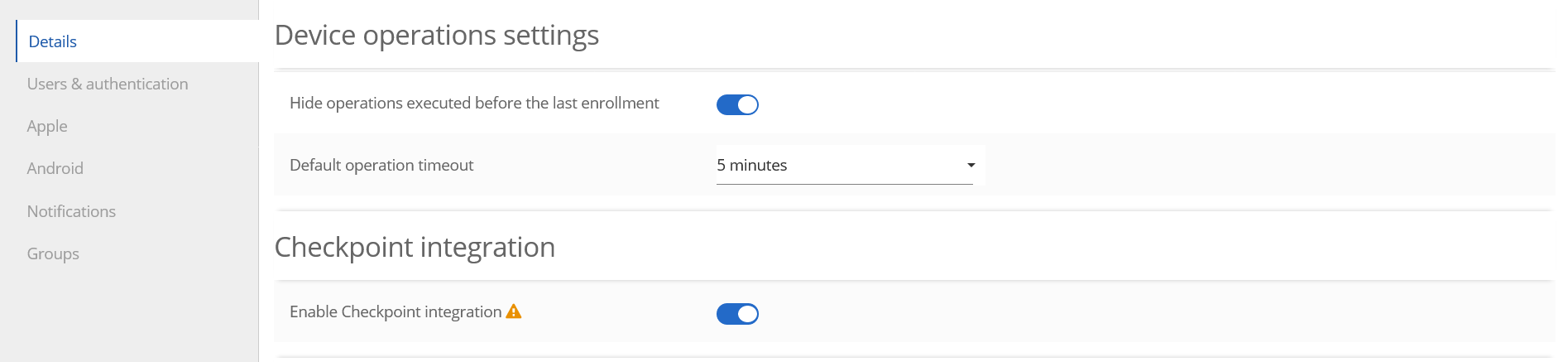 Checkpoint Harmony integration guide : Essentials MDM Support Center