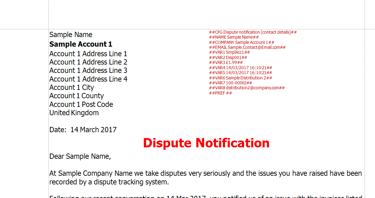 KBA 03-02-020 - Adding new letters or dispute notifications : Draycir Support