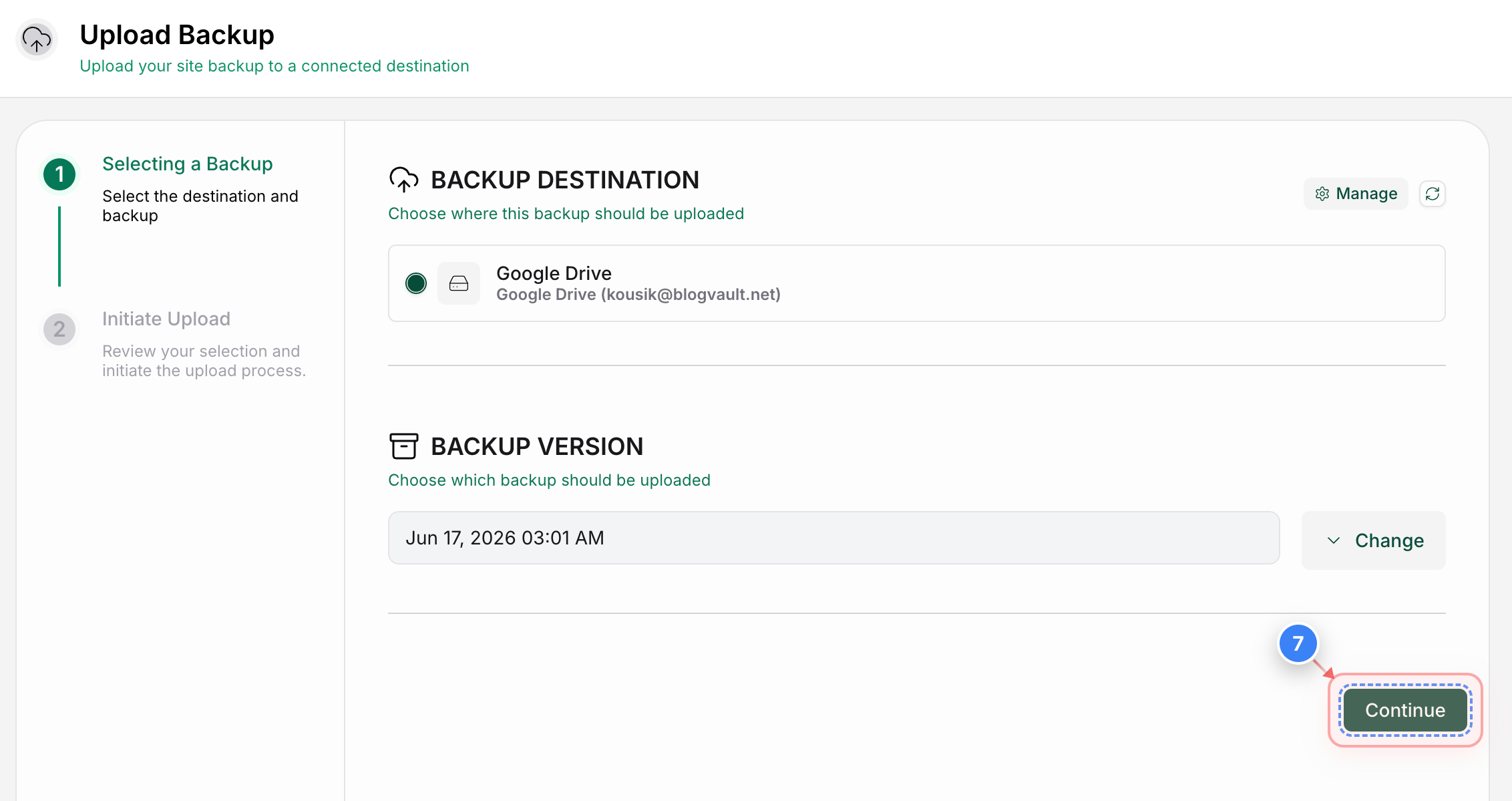 Step 7 screenshot