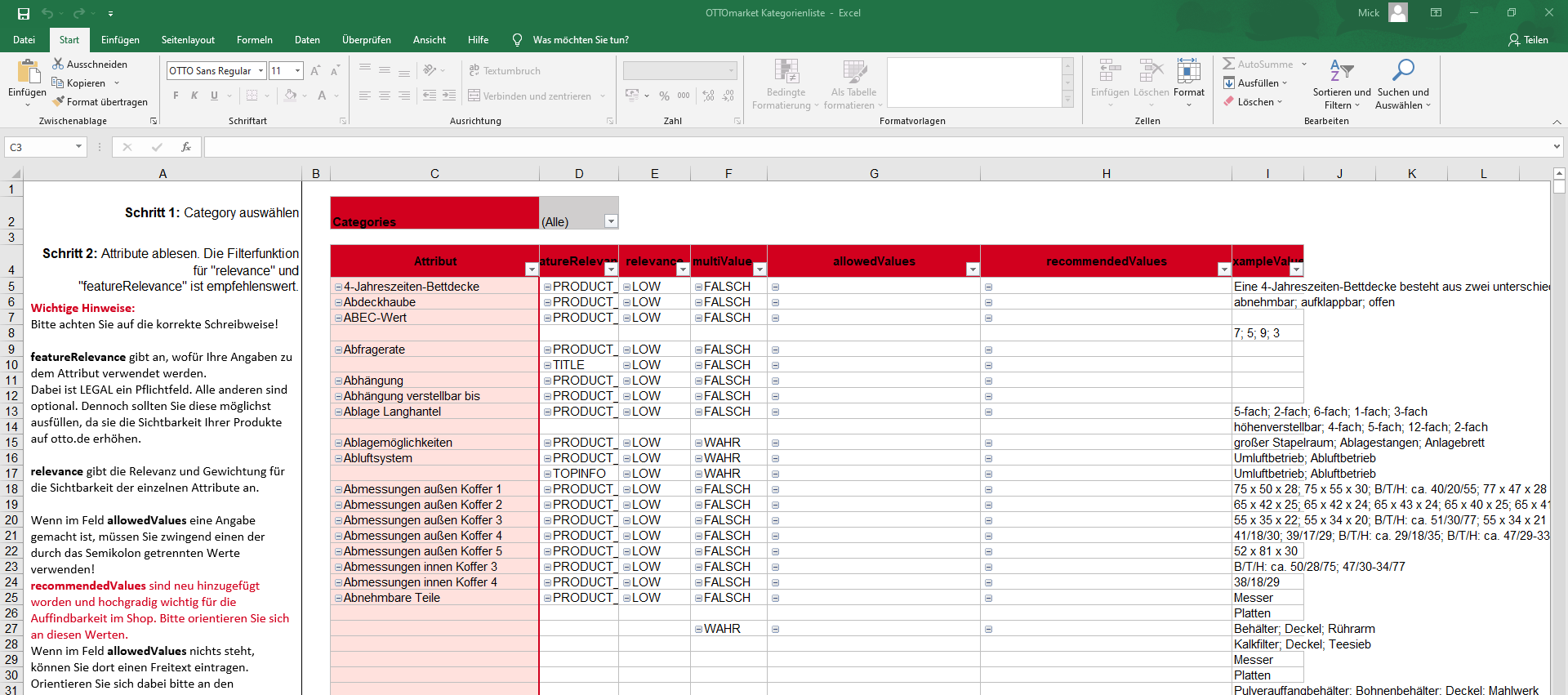Variationskombinationen auf OTTO Market mit unicorn 2 listen marcos