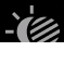 Gray sun icon being eclipsed by a faded moon