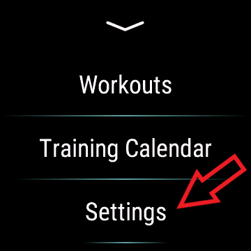 Стрелка указывает на настройки.