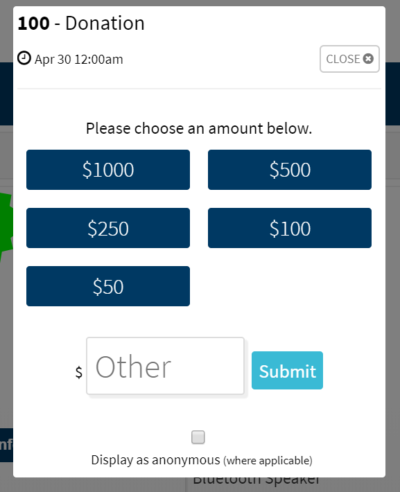 How Do I Add A Donate Button On The Bid Site ClickBid Mobile Bidding