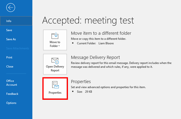 How To Display Message Header