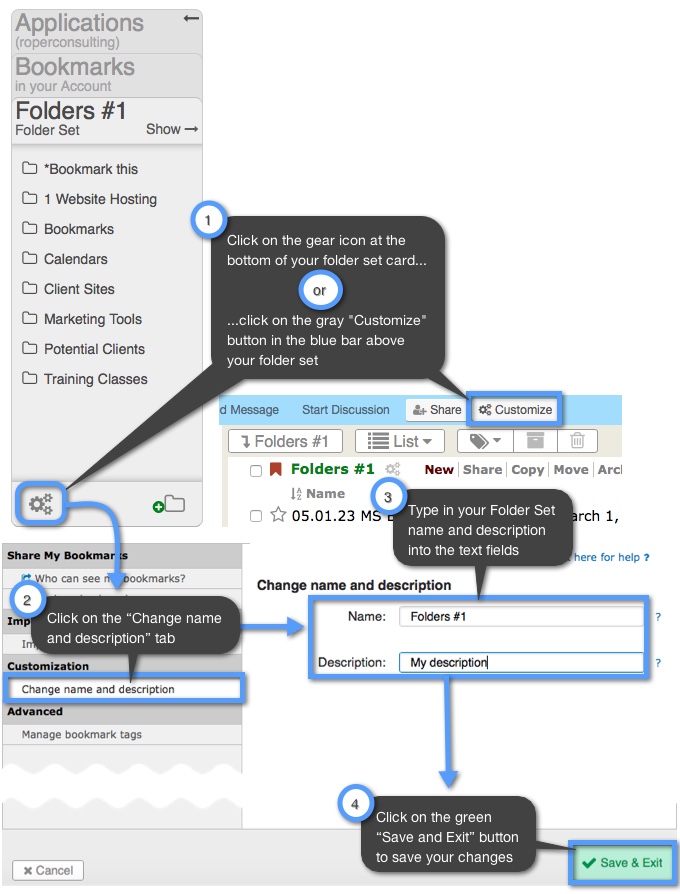 How can I change my Bookmark labels? Keep&Share Support Support Portal
