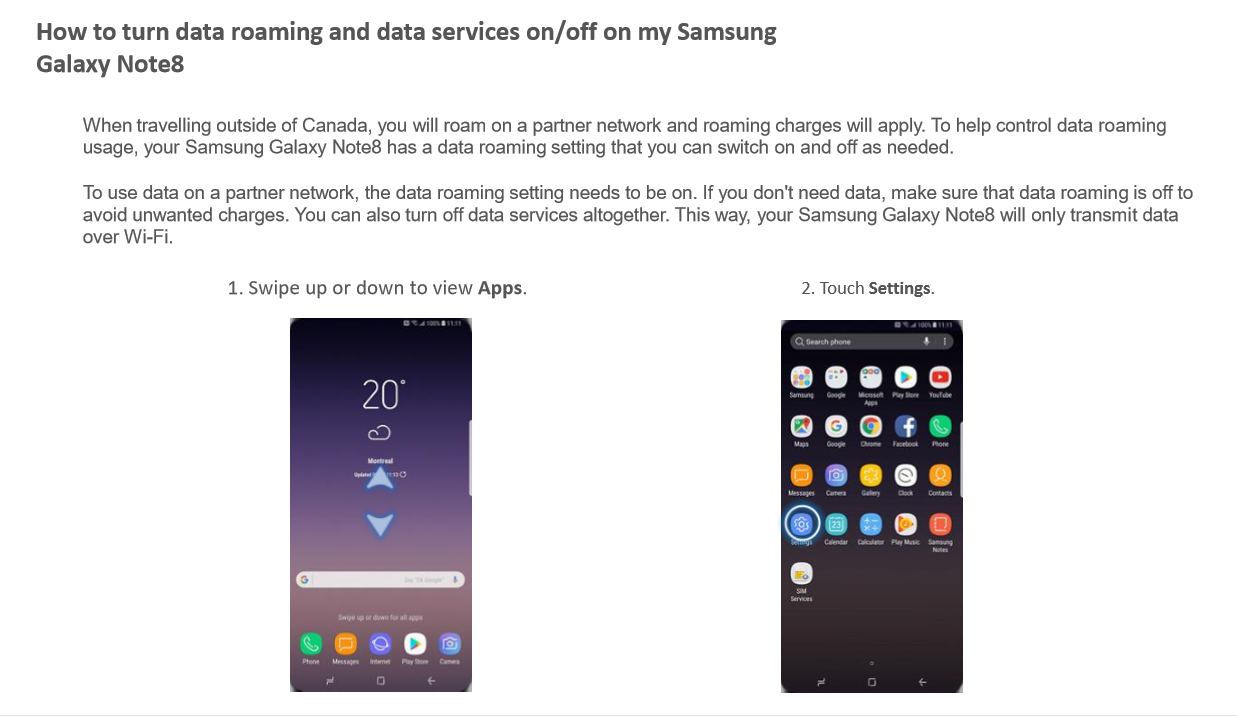 How To Turn Data Roaming And Data Services On Off On My Samsung