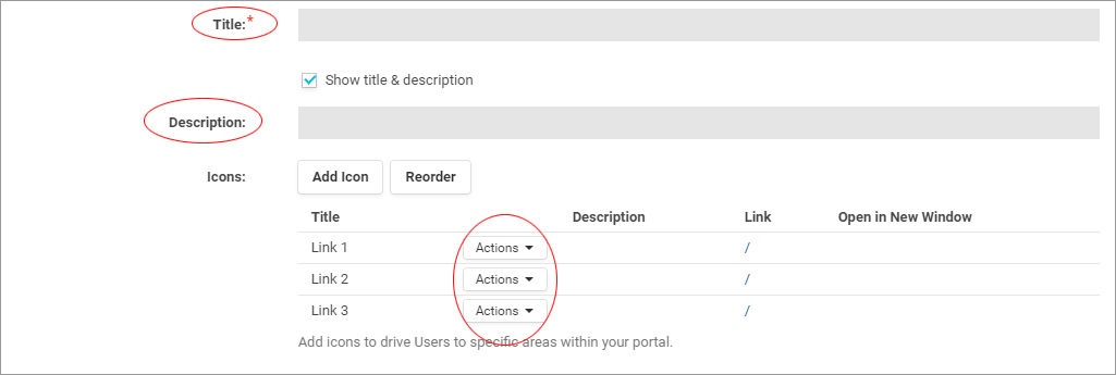 How do I use the Icons Widget? : Support Portal & Knowledge Base