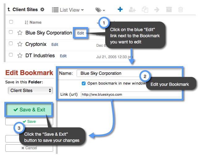 How Do I Edit A Bookmark Keep Share Support Support Portal