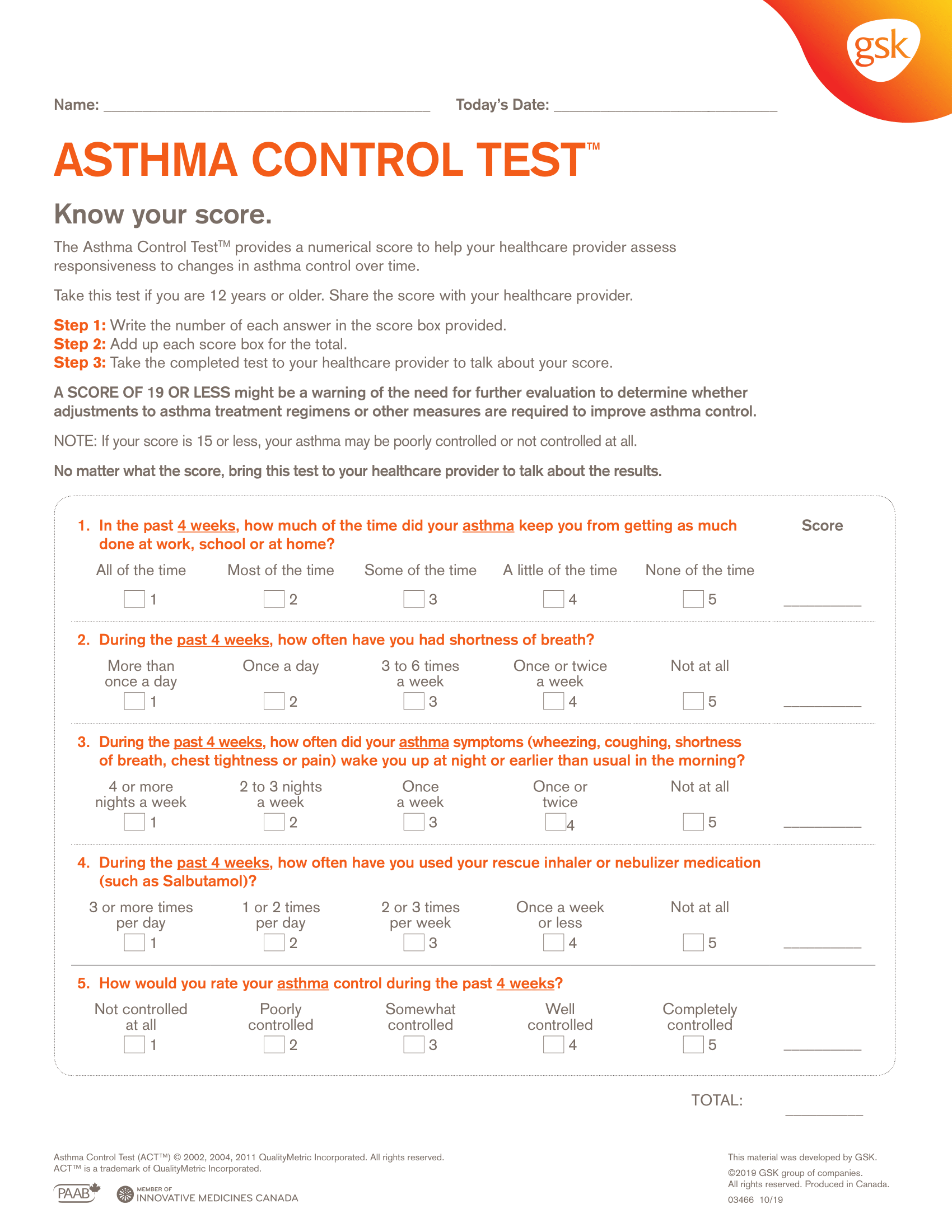 Asthma Control Test Pdf Gsk Eboni Frizzell Asthma Control Test Pdf Gsk Eboni Frizzell