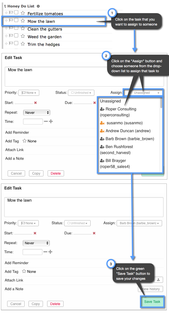 How Can I Assign Tasks From My To Do List To Myself Or Others Keep Share Support Support Portal