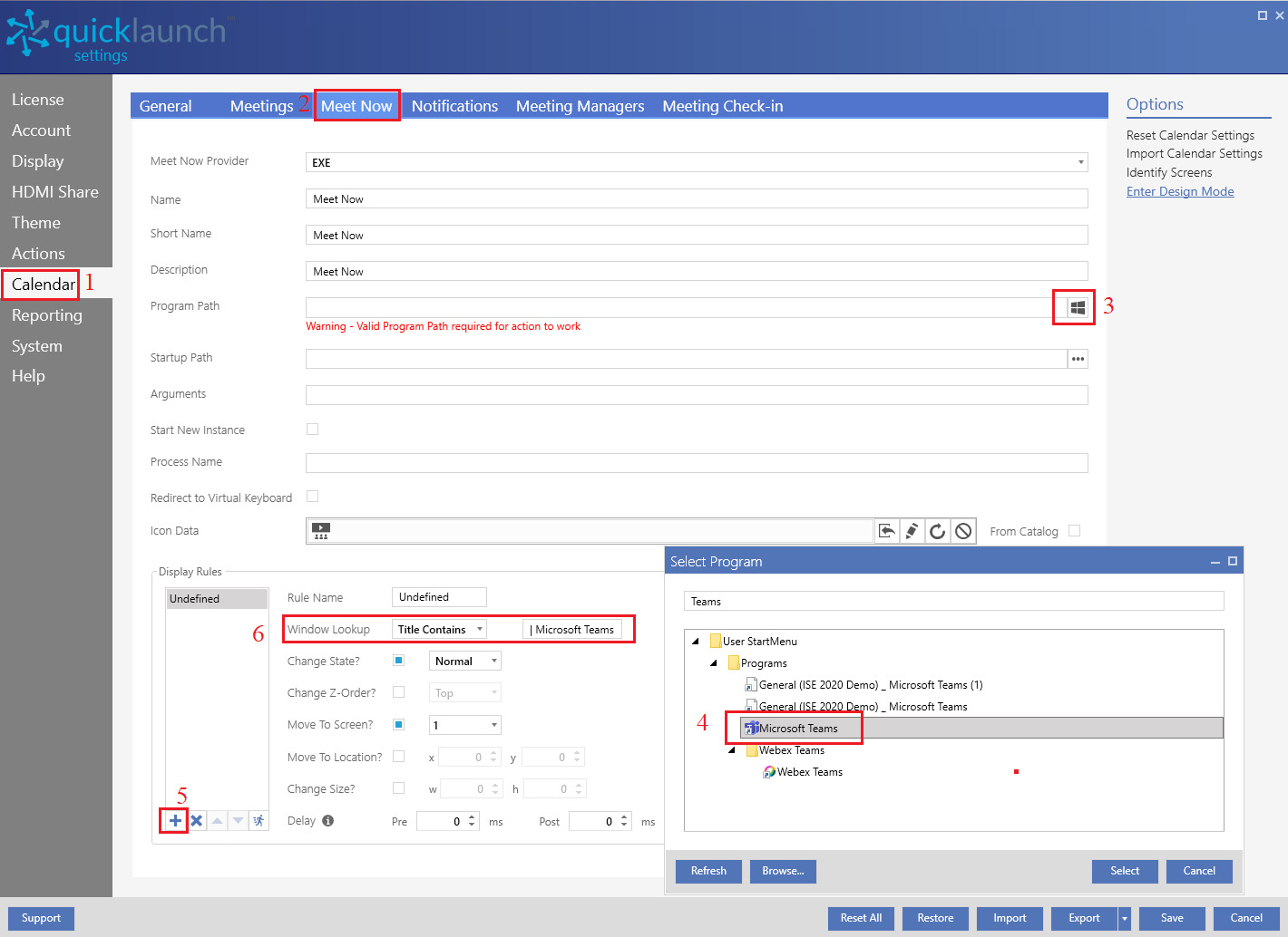MS Teams Display Rules Settings Quicklaunch ms-teams-display-rules-settings-quicklaunch