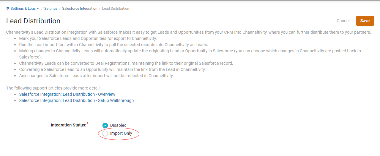 Salesforce Integration: Lead Distribution - Setup Walkthrough : Support ...