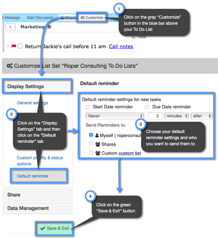How do I add reminders to my Task dates? Keep&Share Support Support
