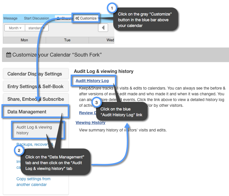 How can i restore a single deleted event to my calendar support portal