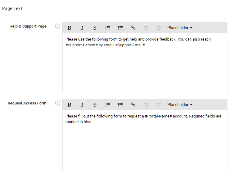 General Portal Settings : Support Portal & Knowledge Base