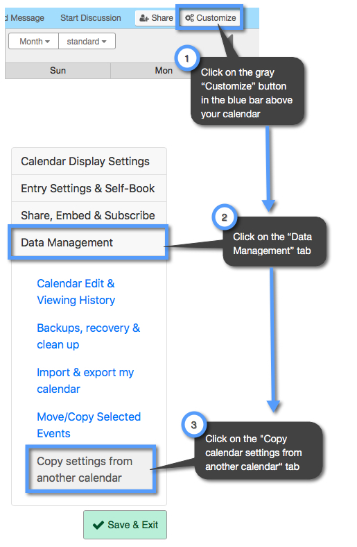 How Can I Copy The Calendar Settings From One Calendar To Another How Can I Copy The Calendar Settings From One Calendar To Another