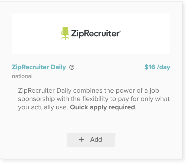 Sponsoring Jobs on ZipRecruiter HiringThing Support (Internal)