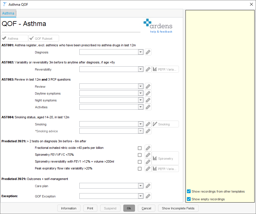 QOF 2020/21 Ardens Healthcare Informatics