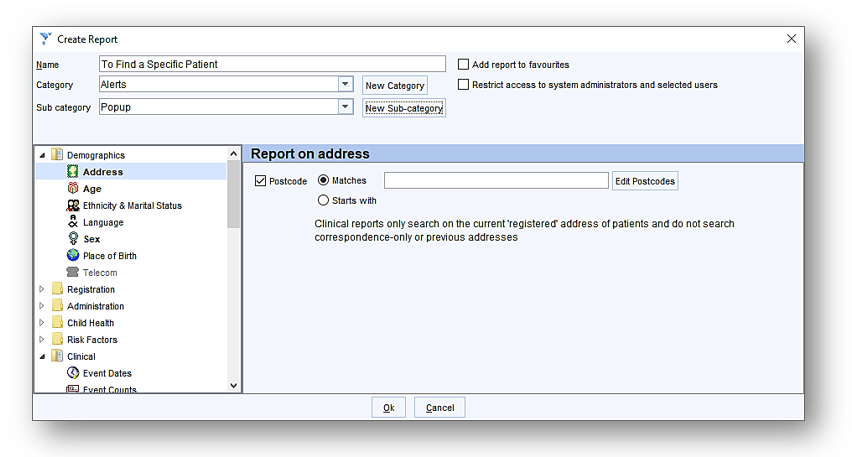 How to create a protocol driven pop up : Ardens SystmOne