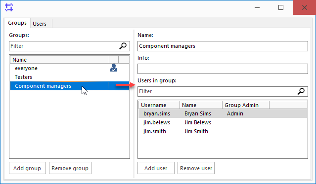 SystemWeaver user groups : SystemWeaver