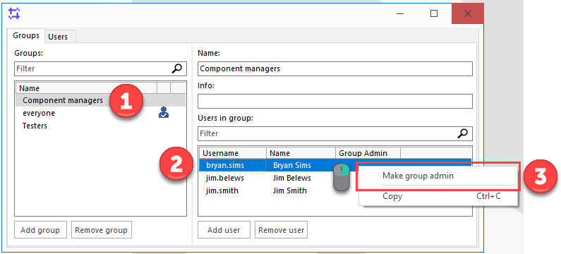 SystemWeaver user groups : SystemWeaver