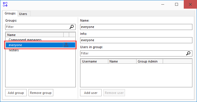 SystemWeaver user groups : SystemWeaver