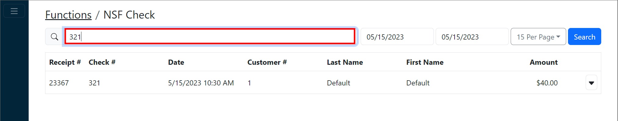 Search bar screenshot