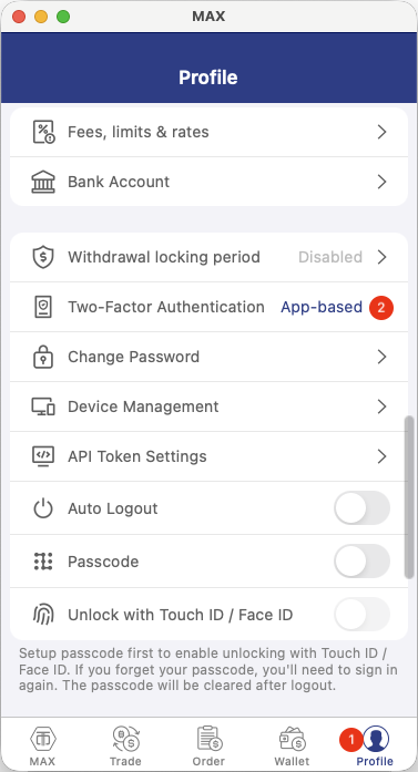 Change phone number App step 1