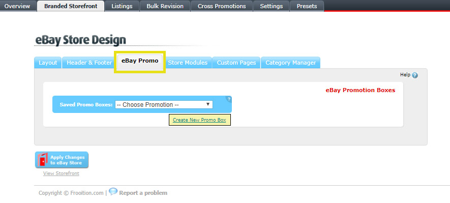 Frooition Ecommerce Support Creating A Storefront Promotion Box