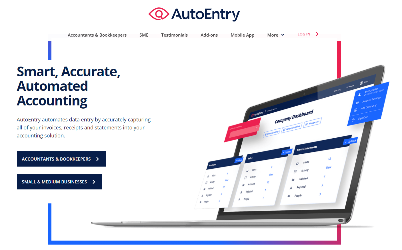 AutoEntry Homepage