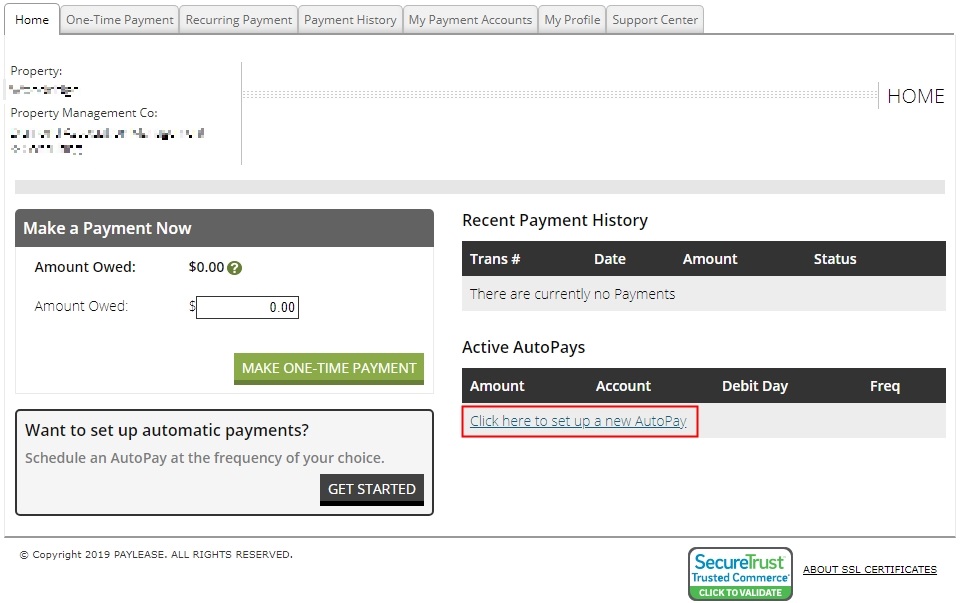 Setting up Autopay through Paylease complete management software