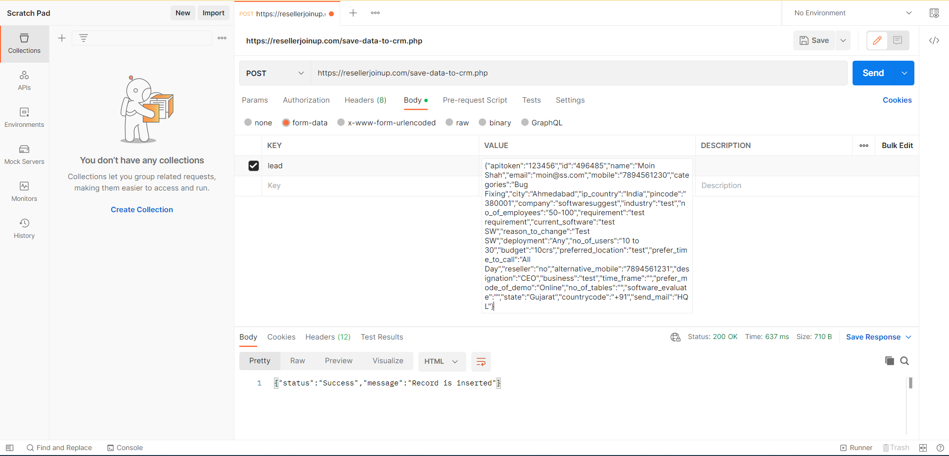 Get Leads Directly In Your CRM Via Webhook Support
