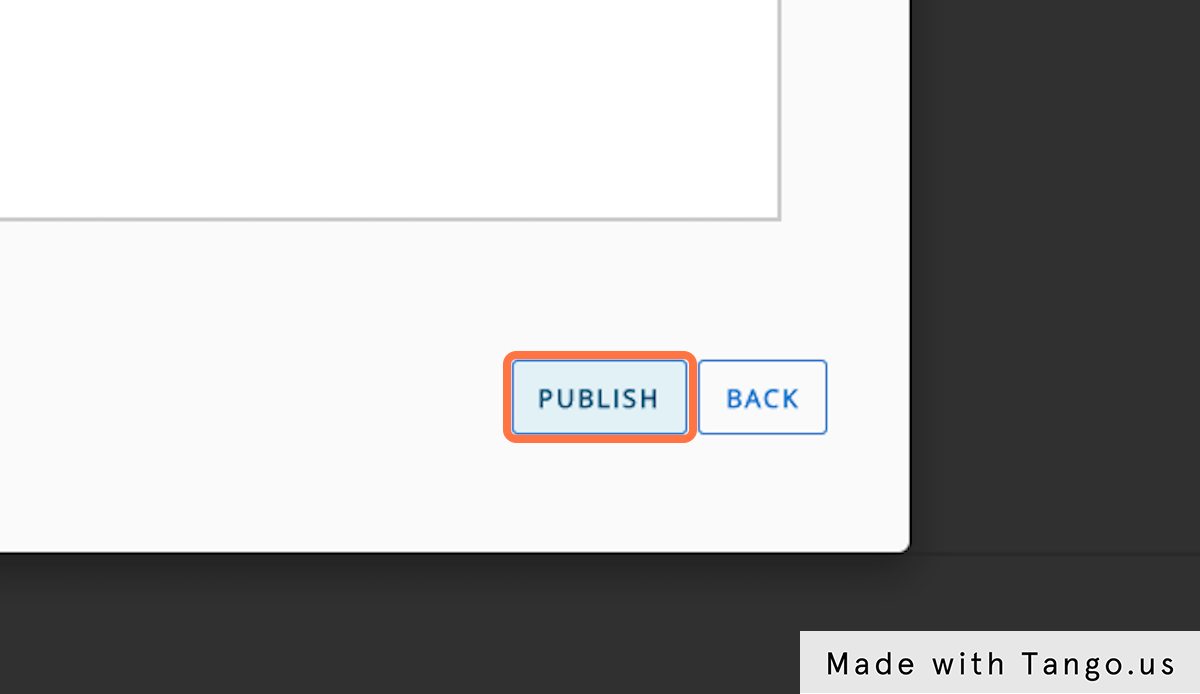 Click on Publish