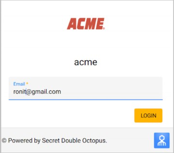 Tenant Manager login screen