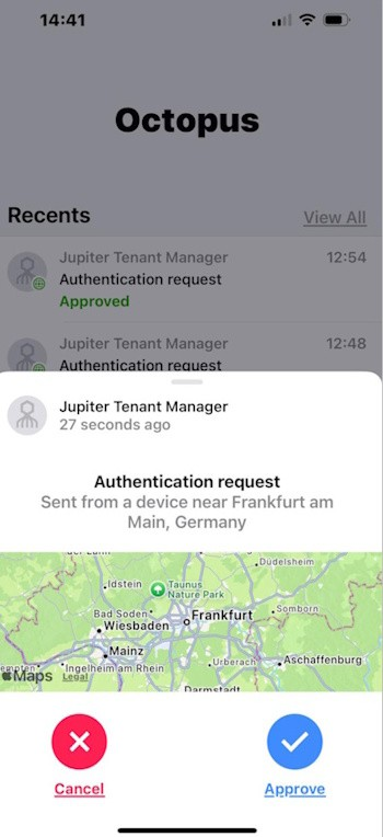 Approve authentication