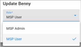 Update MSP role