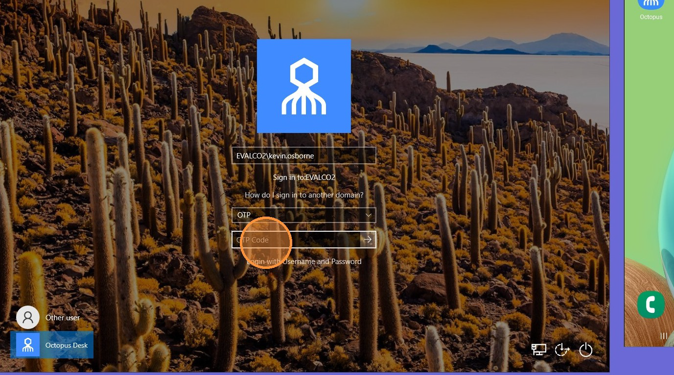 Step 2 - OTP input box