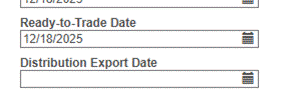 A list of date and export date
AI-generated content may be incorrect.